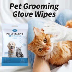 Lingettes-gants pour animaux <span class=keywords><strong>de</strong></span> compagnie, gants jetables pour le nettoyage <span class=keywords><strong>de</strong></span> la <span class=keywords><strong>bouche</strong></span> et du corps des chats et des chiens - Product Image 6