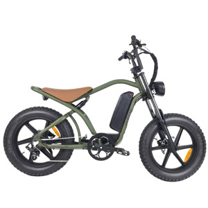 Bicicleta Eléctrica QUEENE con Suspensión Completa, 7 Velocidades, Llantas Gruesas de 20 Pulgadas, Cuadro de Aluminio Híbrido, Frenos de Disco, Precio al por Mayor - Product Image 4