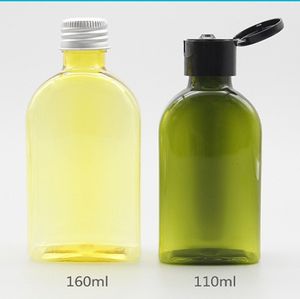 2025 vente directe d'usine de personnalisation en gros de bouteilles plates en PET de 160ml avec couvercle pour huile corporelle parfumée et glycérine - Product Image 6