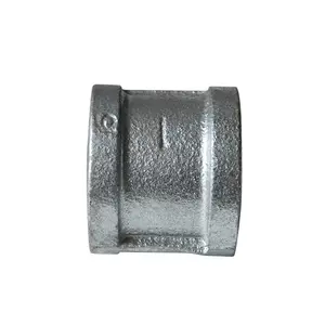 1/4 "1/2" Đen/mạ kẽm dễ uốn gang phụ kiện đường ống Tee