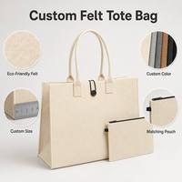 Ordinateur portable de haute qualité pour usage professionnel, idéal pour les femmes, cadeau créatif, cadeau promotionnel, sac à main en feutre pour le shopping