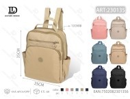 Zaino in Tela Lavata da Donna, Medio, 10-25L, Chiusura con Cerniera, per Uso Quotidiano, Tutte le Stagioni - Product Image 1