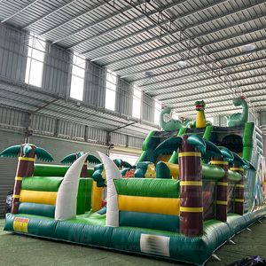 Tobogán Acuático Inflable Comercial con Forma de Dinosaurio, Combo de Brincolín Inflable para Exteriores, Castillo Inflable para Fiestas Infantiles y Parques de Diversiones - Product Image 5