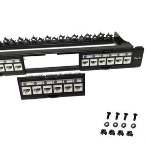 Panneau de brassage Ethernet 1U vide 24 ports 19 pouces RJ45 FTP pour montage en rack, pour commutateur réseau Gigabit - Product Image 2