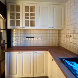 Gabinete de Cocina Moderno con Puerta de Estilo Shaker, Diseño Personalizado Retro, Acabado de Piedra de Cuarzo, MDF, Mármol, Juego Completo - Product Image 2