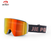 Lunettes de ski OTG personnalisées avec logo OEM, verres magnétiques de luxe pour l'extérieur, photochromiques, pour snowboard,