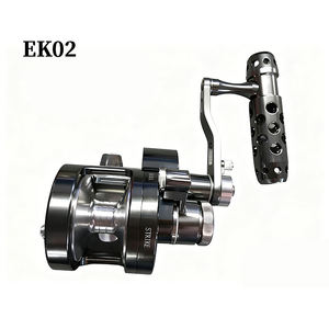 بكرة صيد معدنية بالكامل للمياه المالحة بسحب أقصى 18 كجم 20 كجم 25 كجم، بكرة صيد بطيئة بسرعة واحدة أو مزدوجة للقوارب، بكرة صيد للصيد بالجيجنج، بكرة أسطوانية لصيد أسماك جي تي - Product Image 5