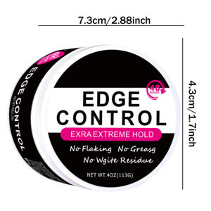 Huile de ricin noire professionnelle anti-frisottis pour le coiffage des cheveux, meilleure tenue des bords pour les cheveux de type 4c - Product Image 6