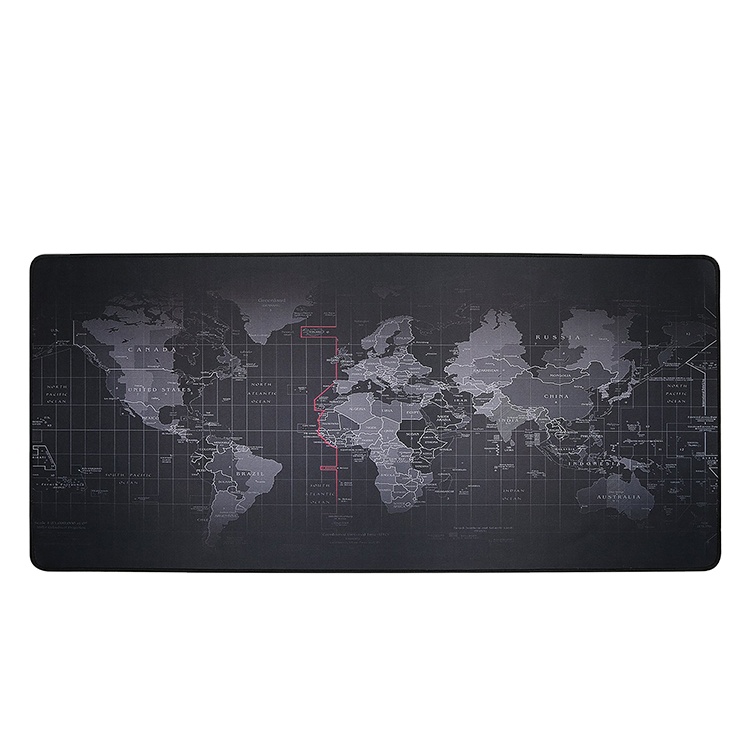 2023 900x400mm gaming large size world map mouse pad durable stitched edges for computer keyboard graphic customization