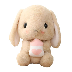 Nuovi Arrivi: Coniglietto di Peluche in Cotone PP Morbido con Carota, Giocattolo Divertente e Carino - Product Image 3