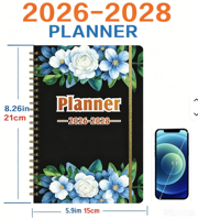 Coffret Cadeau Agenda Planificateur A5 à Spirale 2026 avec Logo Personnalisé et Impression Couleur