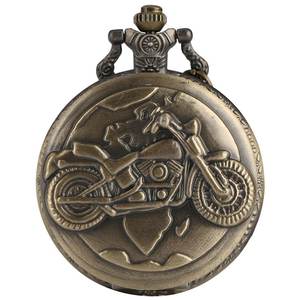 Montre de poche à chaîne de <span class=keywords><strong>moto</strong></span> en bronze NW1459 - Product Image 1