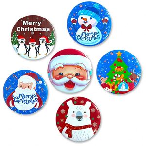 Christmas Collection Button Badge Santa Claus Christmas Tree Snowman Cartoon Tinplate <b>Pin</b> Badge - Product Image 4