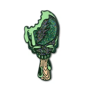 Manufacture Custom Fashion Metal Crafts Ice Cream Soft Hard Badge Lapel Enamel Pins With Stained Glass