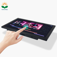 Pantalla de Señalización Digital con Tableta Android de 15.6 Pulgadas, Montaje en Pared, Marco Ultra Delgado, Pantalla Táctil Capacitiva IPS