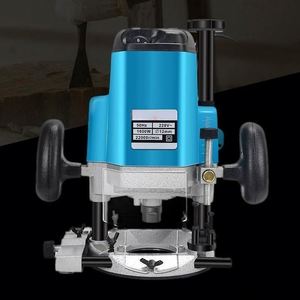 Défonceuse électrique manuelle 6 vitesses 1600W réglable pour le travail du bois, outils de rainurage et de fraisage haute puissance - Product Image 2