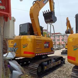 รถขุด 7.5 ตัน น้ำหนักใช้งานจริง ยี่ห้อดังจากจีน Caterpillar SY75 เครื่องจักรกลหนักมือสอง อะไหล่เครื่องยนต์หลักพร้อมส่ง - Product Image 5
