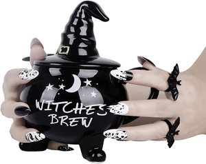 Tazza da Caffè Halloween da 14oz, Tazza Novità Strega di Halloween, Tazza da Caffè Infuso di Streghe di Nightmare Before Christmas - Product Image 3