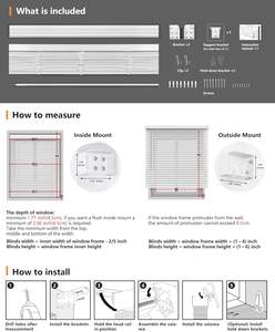 มู่ลี่ไม้เทียมไร้สายขนาด2นิ้วมู่ลี่ไม้เทียม - Product Image 5