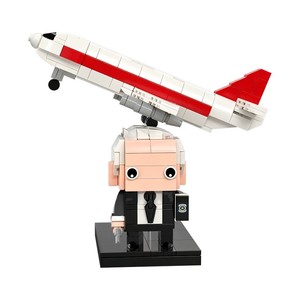Set di Costruzioni Funbuild Vintage Retrò, Aereo Civile di Medie Dimensioni, Kit di Montaggio Aereo a Reazione - Product Image 5