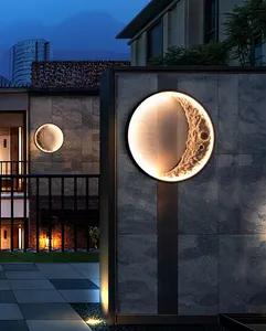 Lampes murales Led lune modernes, éclairage Mural créatif pour couloir, salon, chambre à coucher, fond décoratif, veilleuse