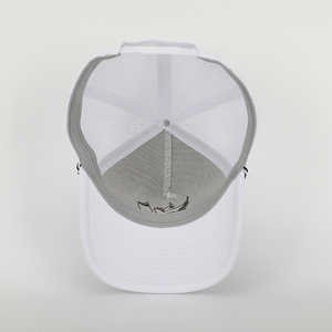 OEM 사용자 정의 로고 5 패널 남성 여성 스포츠 러닝 레이저 컷 천공 Gorras 화이트 골프 아빠 로프 모자 방수 야구 모자 - Product Image 6