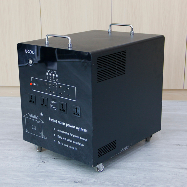 Heavy Duty 3000W Power Station Home Emergency Backup Power Supply 2400Wh Deep Cycle Battery for Camping Construction