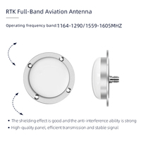 Antenne GNSS RTK HONGXIN, directement de l'usine, GPS / GLONASS / BeiDou / Galileo pleine bande pour l'aviation et la topographie, TNC, câble de 3 m