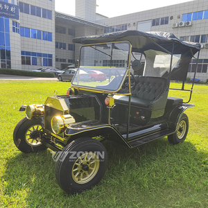 Voiture de tourisme électrique rétro haut de gamme, 6 places, certifiée CE, à batterie, chariot vintage pour complexe hôtelier et parc d'attractions - Product Image 4