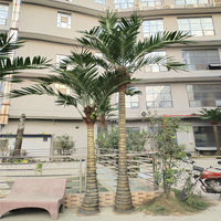 Grand Palmier Dattier Artificiel, Résistant aux UV, pour Extérieur, Faux Arbre de Grande Taille