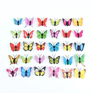 DIY Home Decor Poster PVC Wall Stickers Magnet Butterflies for Bar Bathroom Kitchen Accessories Gadgets Wall Decoration