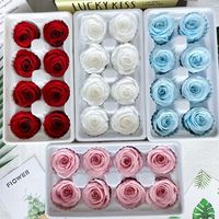 Eeuwige Roos Natuurlijk Ge conserveerde Bloem Materiaal 8 stuks in doos Verse Rozen Handgemaakt DIY Cadeau voor Kerstmis Moederdag Valentijnsdag