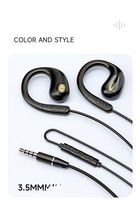 Écouteurs filaires à clip d'oreille ouverts, interface universelle 3,5 mm/Type-C, non intra-auriculaires, respectueux des oreilles, pour étudiants, bureau et usage quotidien