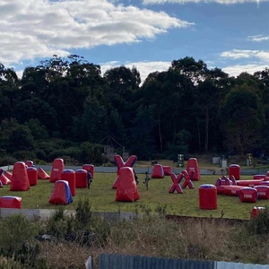 Giá rẻ trò chơi thể thao Laser tag Inflatable paintball không khí CS chụp trở ngại hầm trò chơi bơm hơi - Product Image 3