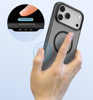 Coque de téléphone LEWOO de luxe en TPU+PC avec chargement magnétique sans fil pour 17/17Pro/17Air/17 Pro Max, transparente haute clarté, protection intégrale 360°