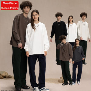 New Arrival Men's High Quality Cotton Plus Sized O-Neck T-<b>Shirts</b> Custom Logo Unisex Long Sleeve Street Wear <b>Shirts</b> - Product Image 1