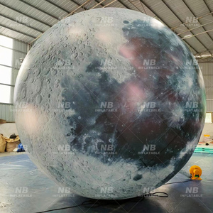 4m Outdoor Inflatable Hanging Moon With Led Lights for Party Events Decoration Accept <b>Custom</b> Inflatable Moon Inflatable Advertis - Product Image 3