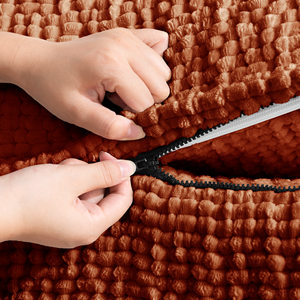 Sofá Compacto de Dos Plazas, Tapizado en Tela Cuadrada, Moderno, Relleno de Espuma, Respaldo Acolchado, Asiento Profundo, para Salón, Villa o Apartamento - Product Image 5