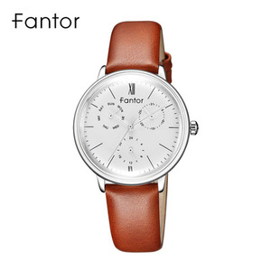 Fantor 1008 Orologio <span class=keywords><strong>di</strong></span> Lusso da Donna <span class=keywords><strong>di</strong></span> Alta Gamma Cronografo al Quarzo Elegante con Cinturino in Vera Pelle Orologio da Polso Femminile - Product Image 3