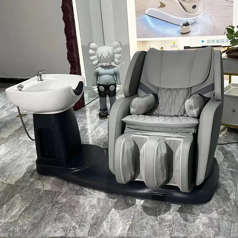 Professional shampoo chair with ceramic basin bed hair salon chair Health Care chair ear cleaning beauty salon