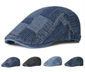 <span class=keywords><strong>Bai</strong></span> Xiaoyuan, Boina Unisex, gorra de béisbol Vintage para hombre, gorra de béisbol de mezclilla, estilo británico, personaje informal, deportes, estampado liso - Product Image 3