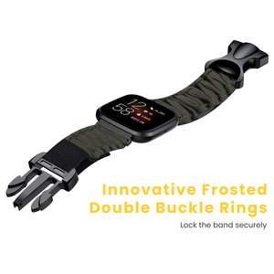 HUANLONG correa de nailon de lona para Fitbit Versa 2/1 pulsera de banda pulseras de repuesto correa de reloj inteligente para Fit Bit - Product Image 6