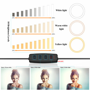 Bán Buôn Tự Sướng Vòng Ánh Sáng 10 Inch 12 Inch 18 Inch Điện Thoại Tự Sướng <span class=keywords><strong>LED</strong></span> Vòng Tròn Lớn <span class=keywords><strong>LED</strong></span> Vòng Ánh Sáng Với Tripod Đứng - Product Image 4