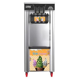 Machine à glaces Winningstar ST-9703, commerciale, trois têtes verticales, pour les salons de thé - Product Image 5