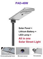 Éclairage Commercial Solaire PAD40W à LED 3030, Boîtier Étanche IP65, 170LM/W, pour Autoroutes, Parkings, Allées et Voies d'accès, Garantie 3 Ans