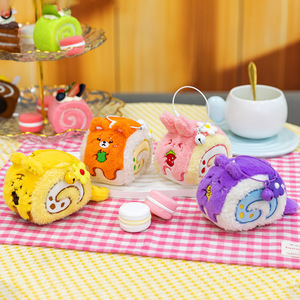 ตุ๊กตาเค้กนุ่มนิ่มดีไซน์ใหม่ สำหรับตกแต่งขนมหวาน ของเล่นตุ๊กตาขนนุ่มสำหรับตกแต่งกระเป๋าเป้ ของขวัญของเล่นตุ๊กตาขนนุ่มสำหรับโปรโมชั่น - Product Image 1