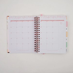 Cuaderno de diario en espiral A5 impreso con logotipo personalizado, hoja de oro rosa, <span class=keywords><strong>planificador</strong></span> diario de 100gsm para profesores, Agenda Semanal <span class=keywords><strong>mensual</strong></span> - Product Image 3