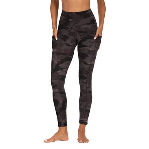 Leggings Casual da Donna a Vita Alta Traspiranti con Tasche, Personalizzabili con Logo, <span class=keywords><strong>in</strong></span> Tessuto Lavorato a <span class=keywords><strong>Maglia</strong></span> di Poliestere Doppio Spazzolato - Vendita all'Ingrosso - Product Image 5