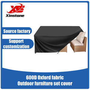 Ensemble de canapés en bois anti-poussière sur mesure pour terrasse, mobilier d'extérieur en plastique, tissu Oxford, pour <span class=keywords><strong>jardin</strong></span> - Product Image 1