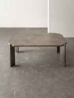 Table basse en acier inoxydable 201, effet tréfilé vieilli, style médiéval, taille personnalisable, mobilier de maison